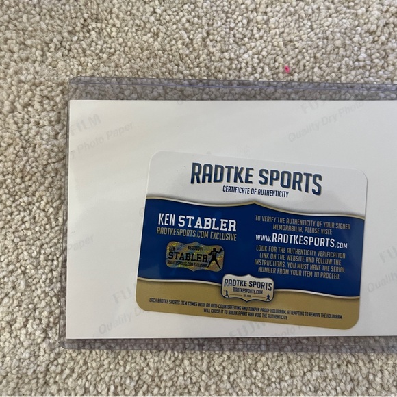 Ken Stabler Alabama Autographed football with display case. - Picture 3 of 3